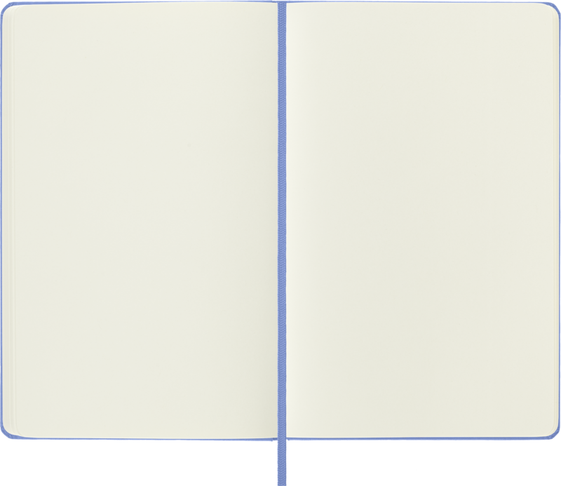 MOLESKINE Classic Notebook Large Size, White Pages, Hydrangea Blue, Hard Cover