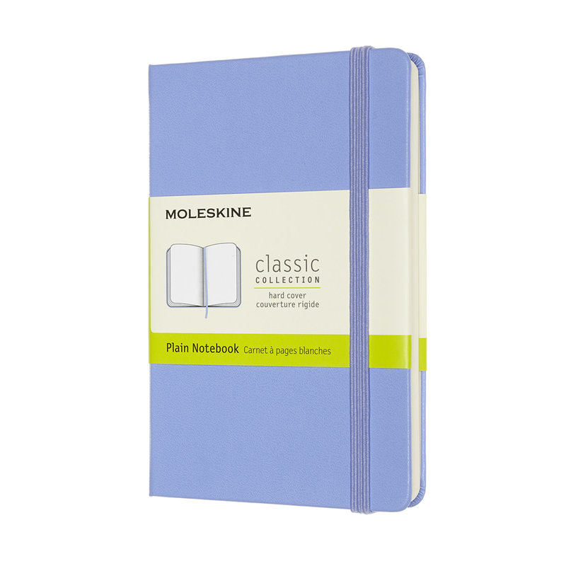 MOLESKINE Carnet Classique Format De Poche, À Pages Blanches, Bleu Hortensia, Couverture Rigide