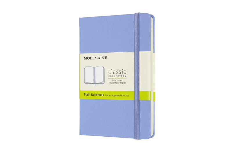 MOLESKINE Carnet Classique Format De Poche, À Pages Blanches, Bleu Hortensia, Couverture Rigide