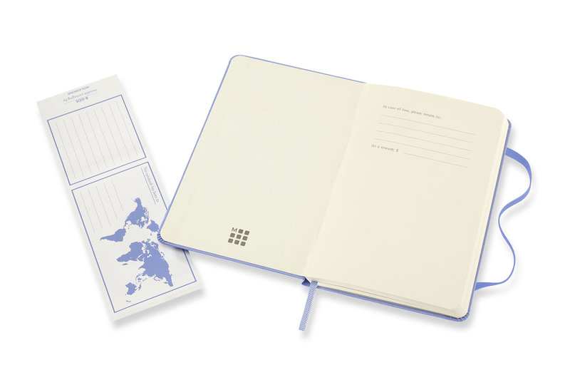 MOLESKINE Classic Pocket Size Notebook, White Pages, Hydrangea Blue, Hard Cover