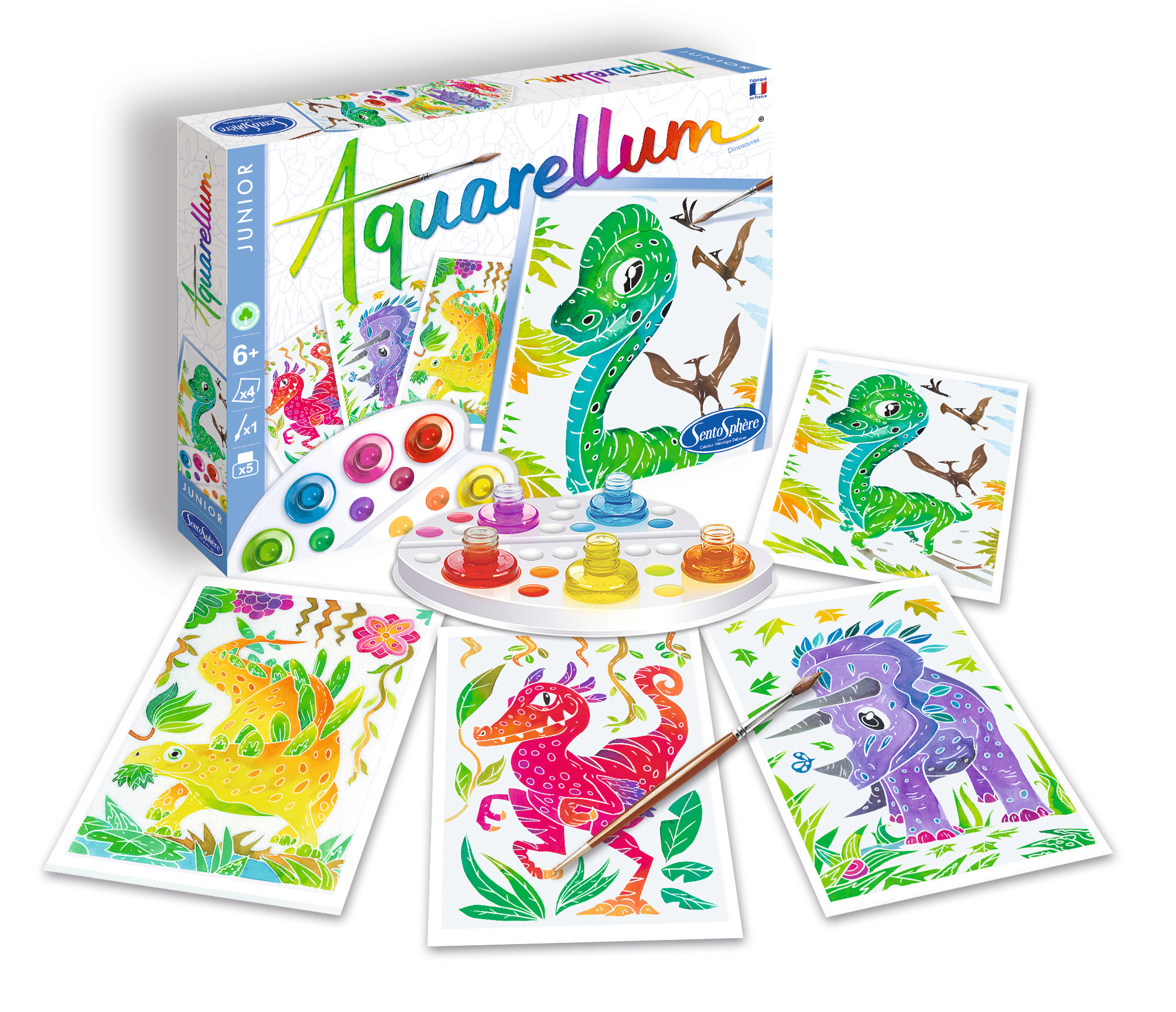 SENTOSPHERE Aquarellum Junior "Dinosaures"