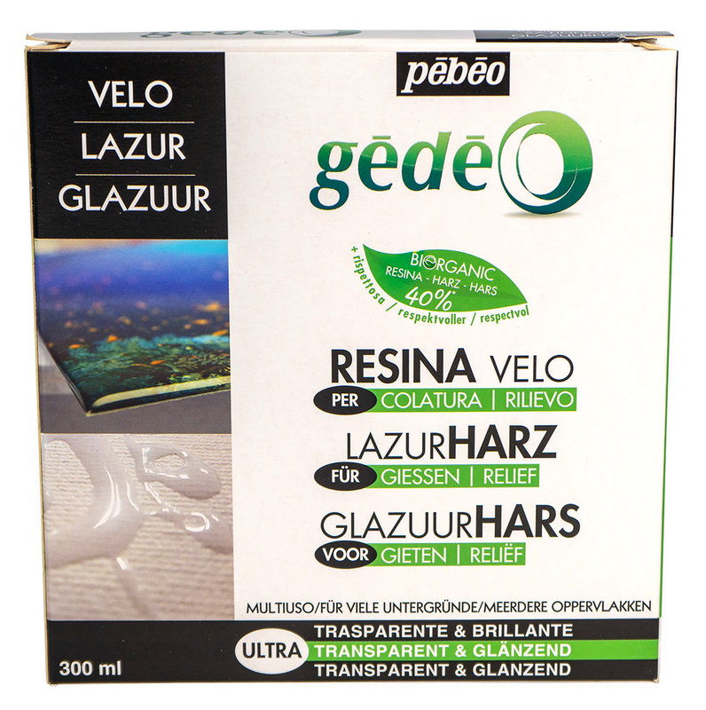 PEBEO Gédéo Kit Résine Glacage Bio 300 Ml