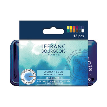 LEFRANC BOURGEOIS Coffret Aquarelle fine 12 1/2 godets