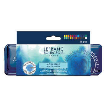 LEFRANC BOURGEOIS Boite métal Aquarelle fine 24 demi-godets