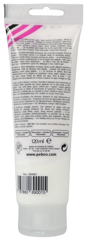 PEBEO decoCrème acrylic paint 120 ml - Cloud white