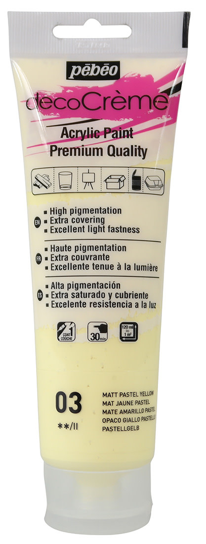 PEBEO Decocrème 120 Ml Jaune Pastel