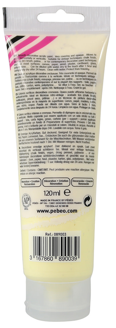 PEBEO Decocrème 120 Ml Jaune Pastel