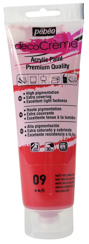 PEBEO Decocrème 120 Ml Rouge Volcanique