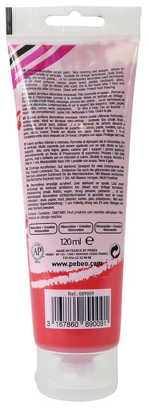 PEBEO decoCrème acrylic paint 120 ml - Volcanic Red