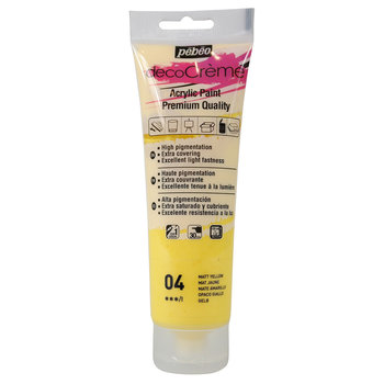 PEBEO Acrylic paint decoCrème 120 ml - Yellow