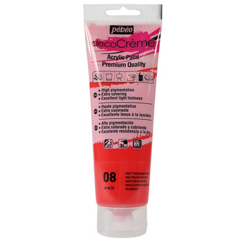 PEBEO decoCrème acrylic paint 120 ml - Passion red