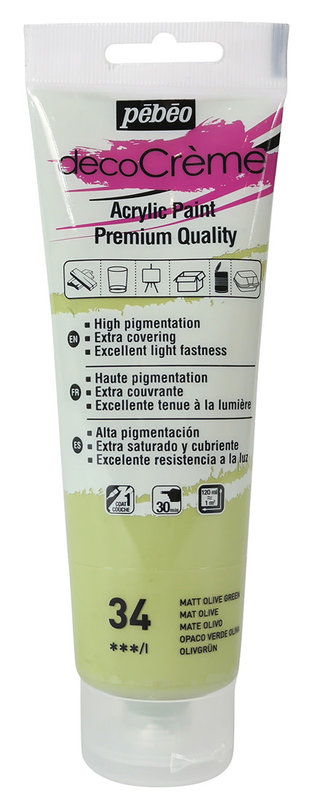 PEBEO Decocrème Mat 120 Ml Olive