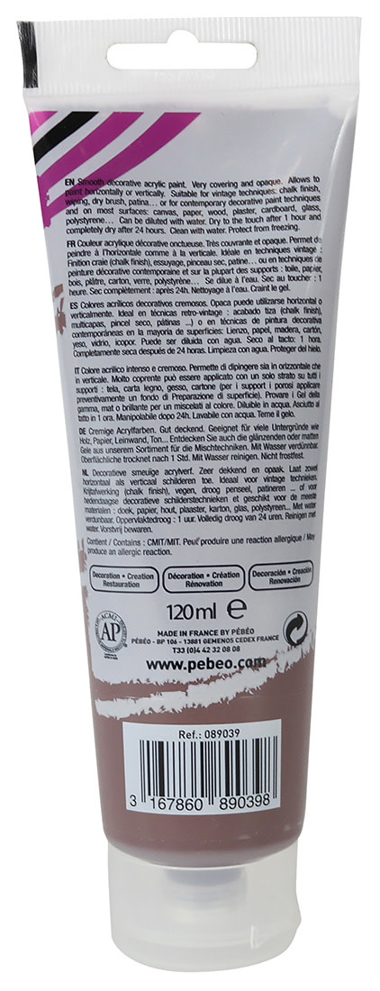 PEBEO Decocrème Mat 120 Ml Brun Varech
