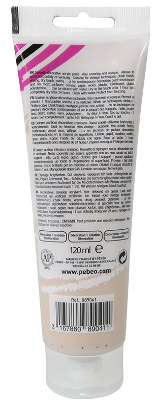 PEBEO decoCrème acrylic paint 120 ml - Taupe