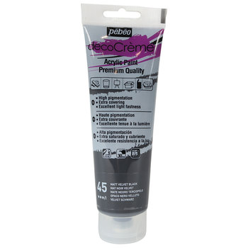 PEBEO Acrylic paint decoCrème 120 ml - Black velvet