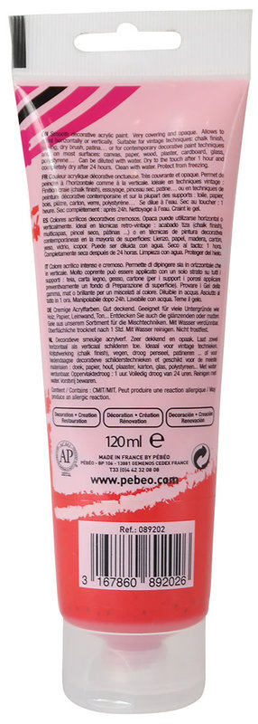 PEBEO Decocrème Nacre 120 Ml Nacré Rubis