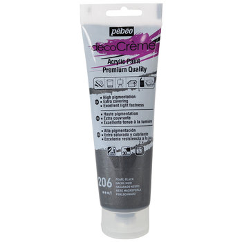 PEBEO decoCrème acrylic paint 120 ml - Black Pearl