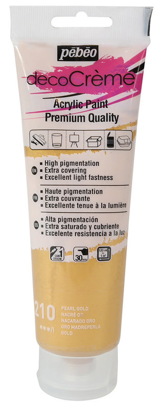 PEBEO Decocrème Nacré 120 Ml Or