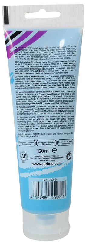 PEBEO Decocrème Mat 120 Ml Bleu Lumière