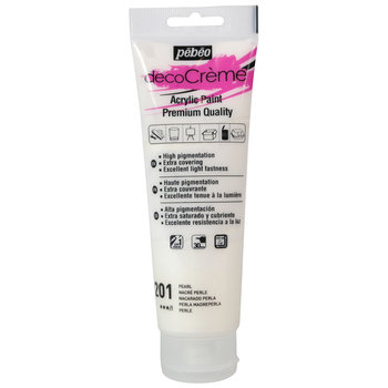 PEBEO Acrylic paint decoCrème 120 ml -Pearl pearl