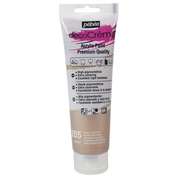 PEBEO Acrylic paint decoCrème 120 ml - Pearly Chestnut