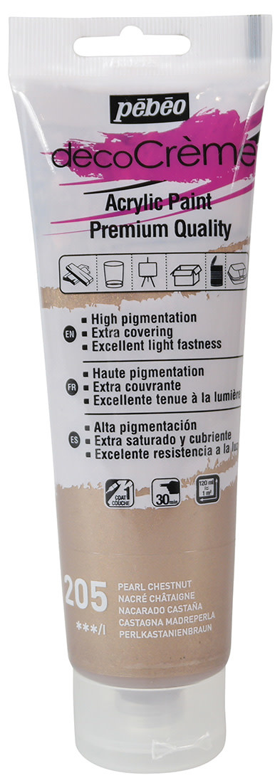 PEBEO Decocrème Nacré 120 Ml Nacré Châtaigne