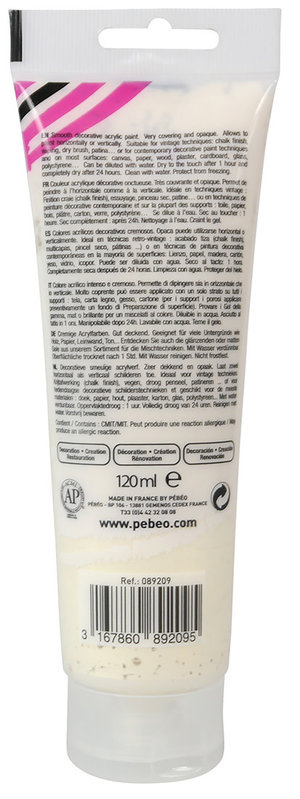 PEBEO Decocrème Nacré 120 Ml Or Pâle