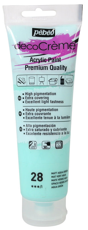 PEBEO Decocrème Mat 120 Ml Vert Aqua