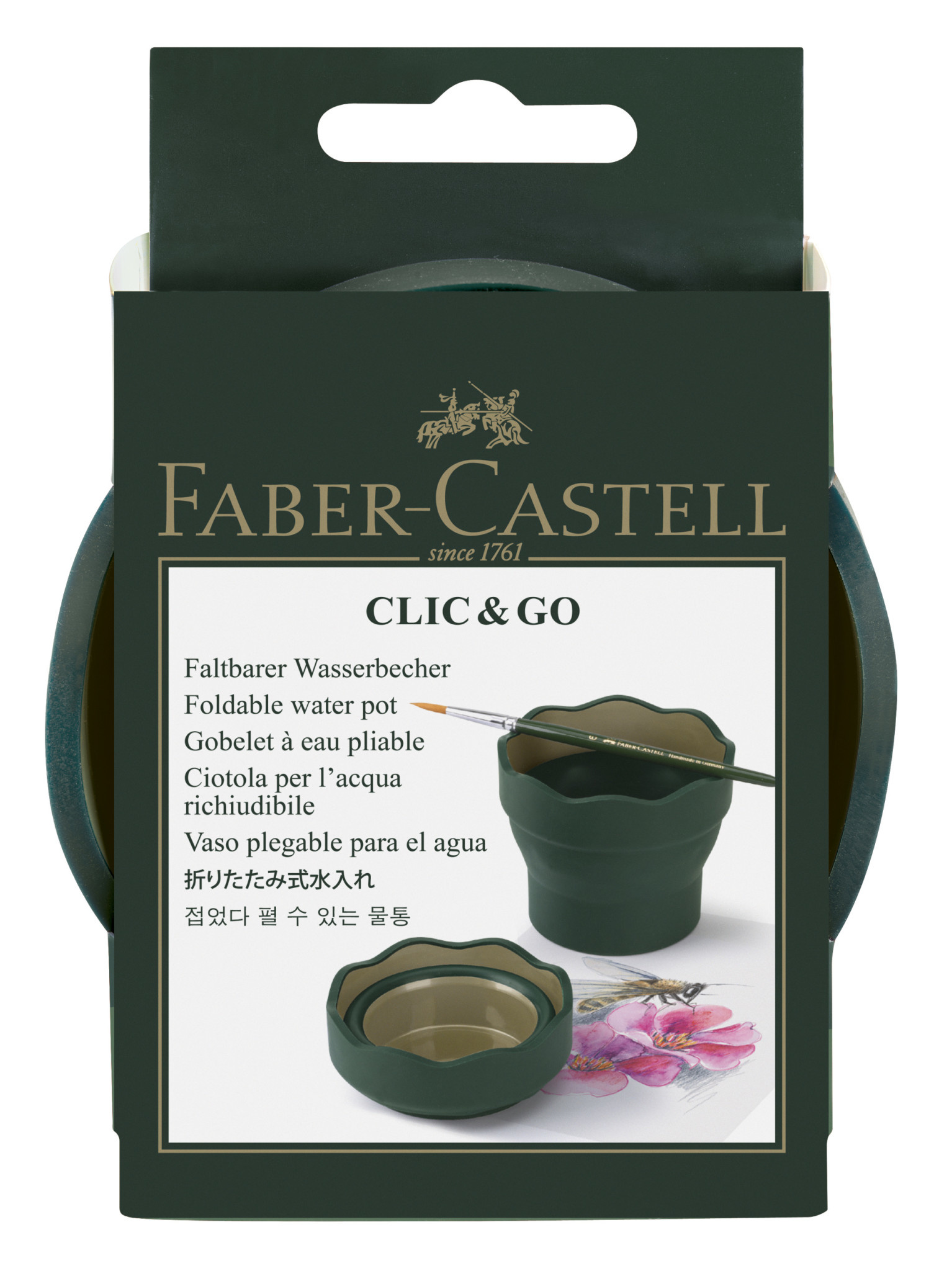 FABER CASTELL Gobelet Click&Go Art & Graphic