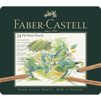 FABER CASTELL Crayons Pitt Pastel boîte métal 24x
