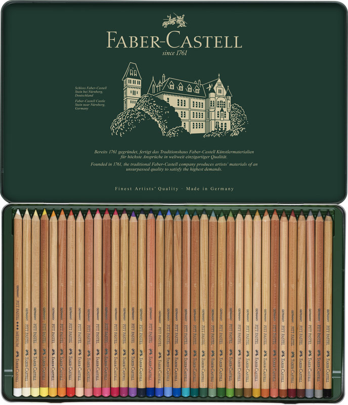 FABER CASTELL Crayons Pitt Pastel boîte métal 36x