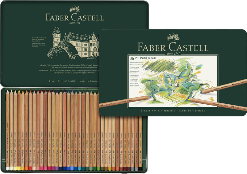 FABER CASTELL Crayons Pitt Pastel boîte métal 36x