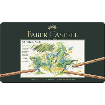 FABER CASTELL Crayons Pitt Pastel boîte métal 60x