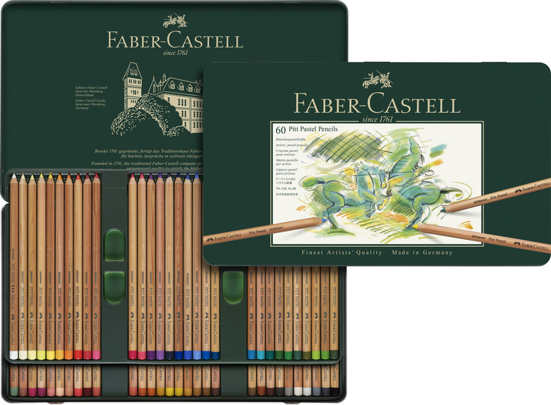 FABER CASTELL Crayons Pitt Pastel boîte métal 60x