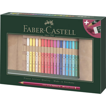 FABER CASTELL Set of 30 Polychromos colored pencils + acc