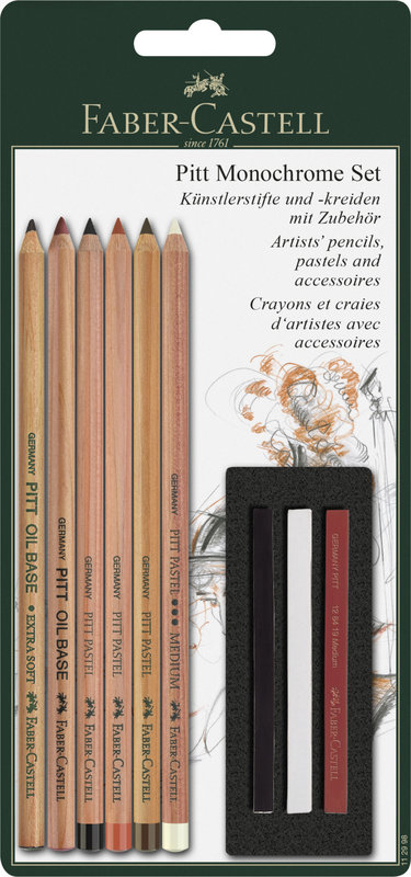 FABER CASTELL Blister Set Pitt Monochrome