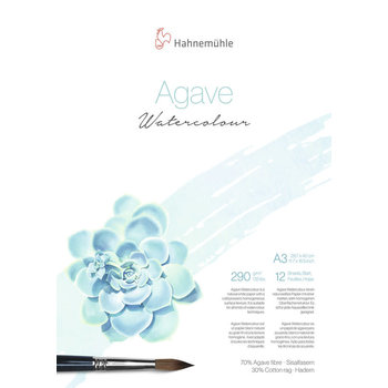 HAHNEMUHLE Bloc Agave Watercolour 290g/m², A3, 12feuilles