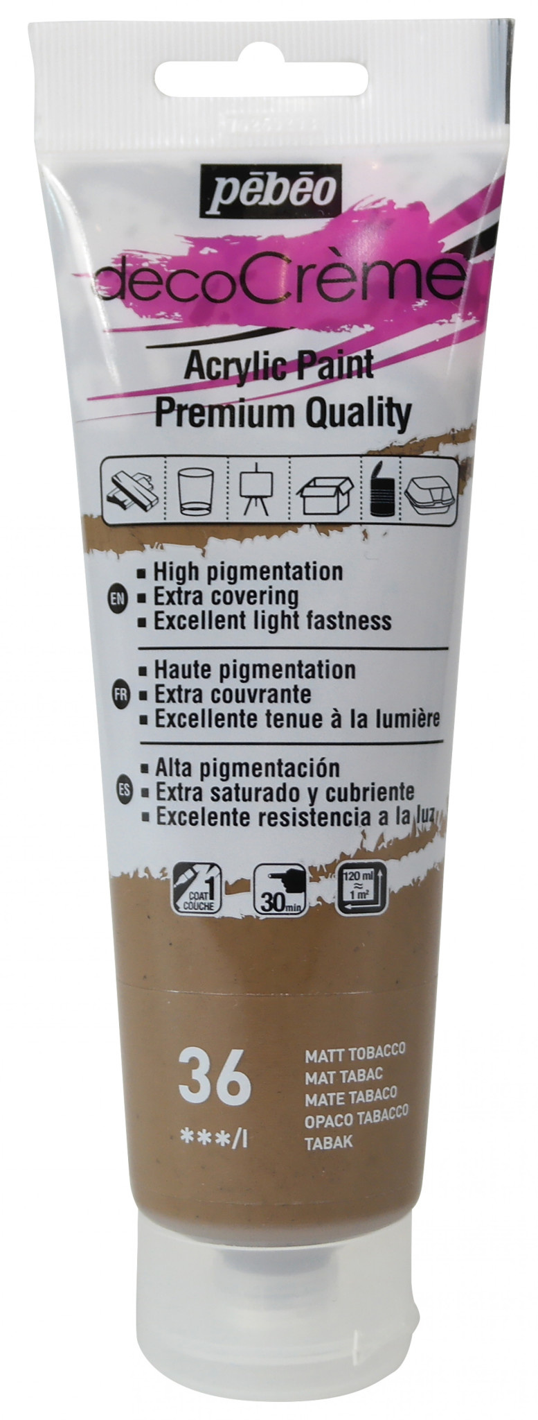 PEBEO Decocrème Mat 120 Ml Tabac