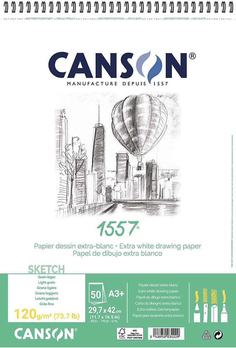 Carnet Spirale Notes Canson® 50Fl A4 120G/m² Rose