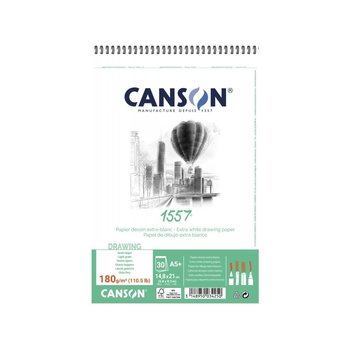 CANSON CANSON 1557 Dessin Bloc à spirales 50FL A5 180G
