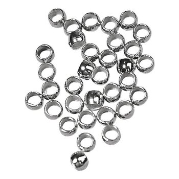 RAYHER Crush bead, platinum, int.:1,8mmø, ext.2,5mmø, sct.-LS 35pcs