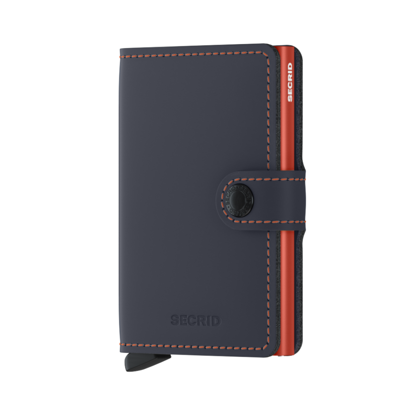 SECRID Miniwallet Matte Nightblue & Orange