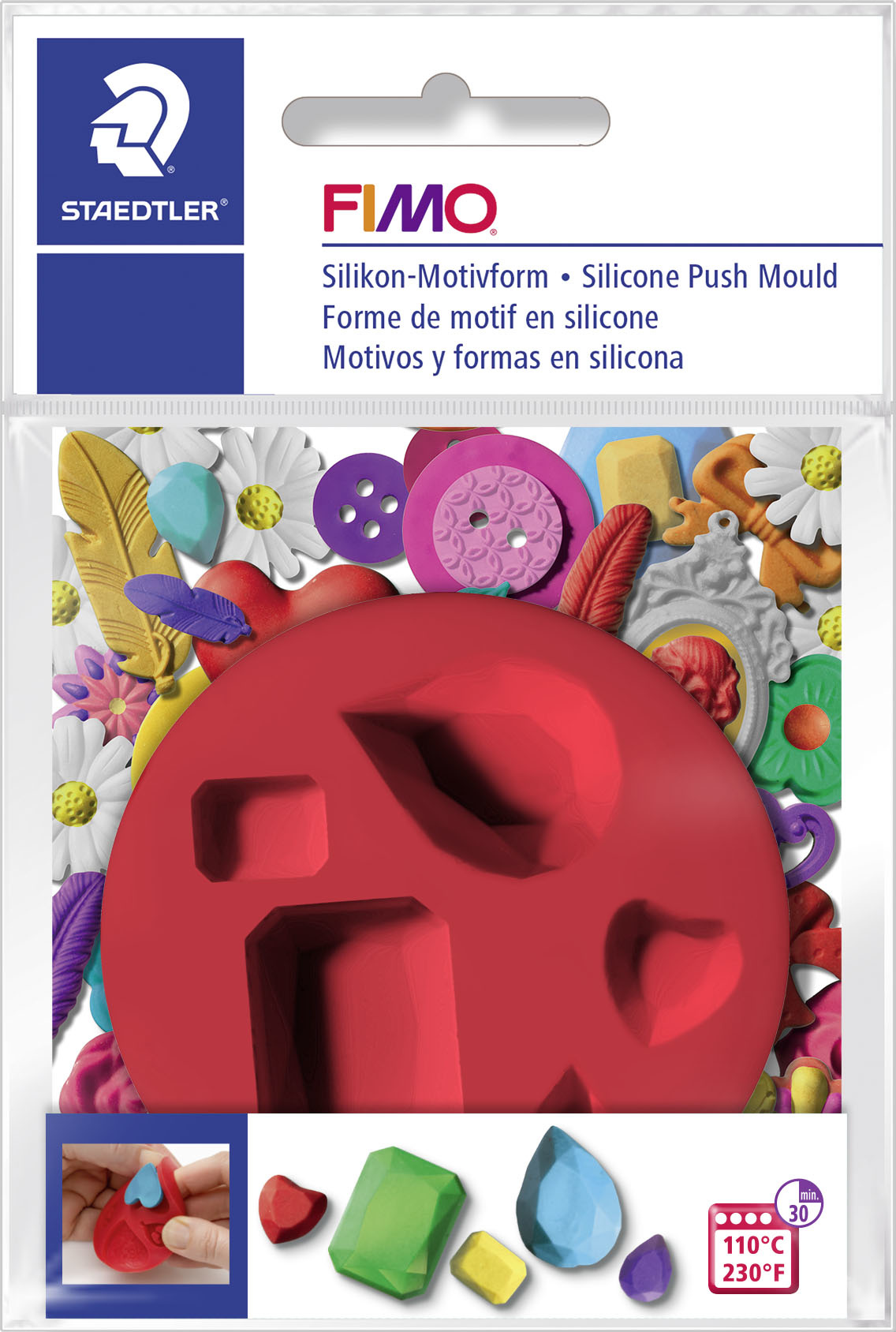 GRAINE CREATIVE Push Mould Silicone Pierres Precieuses / 8725 27