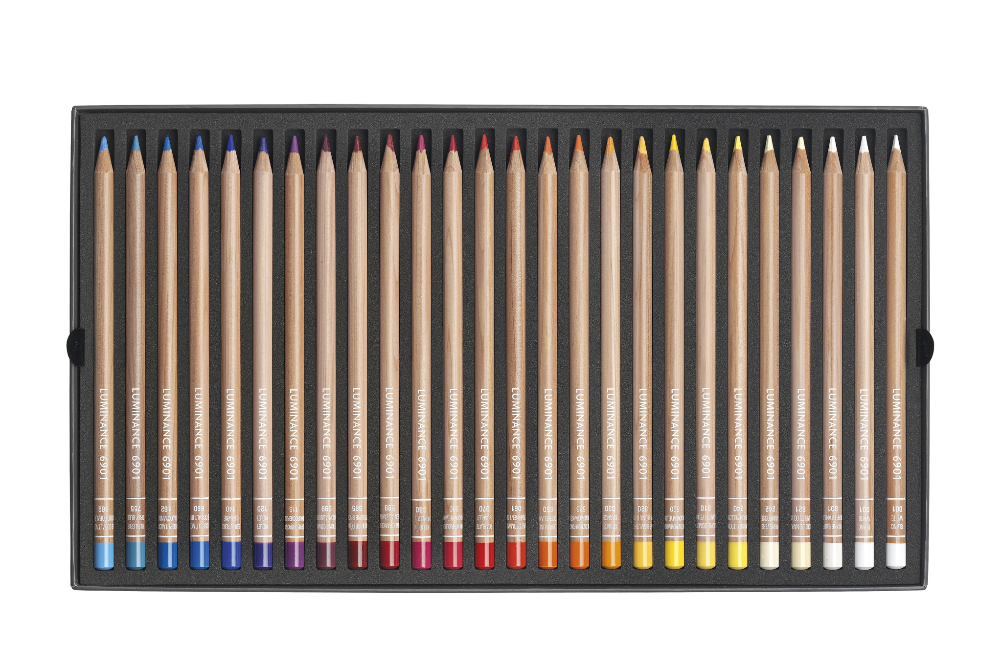 CARAN D'ACHE Luminance 6901® Boîte carton de 100 crayons de couleurs +1 full blender+1 crayon blender