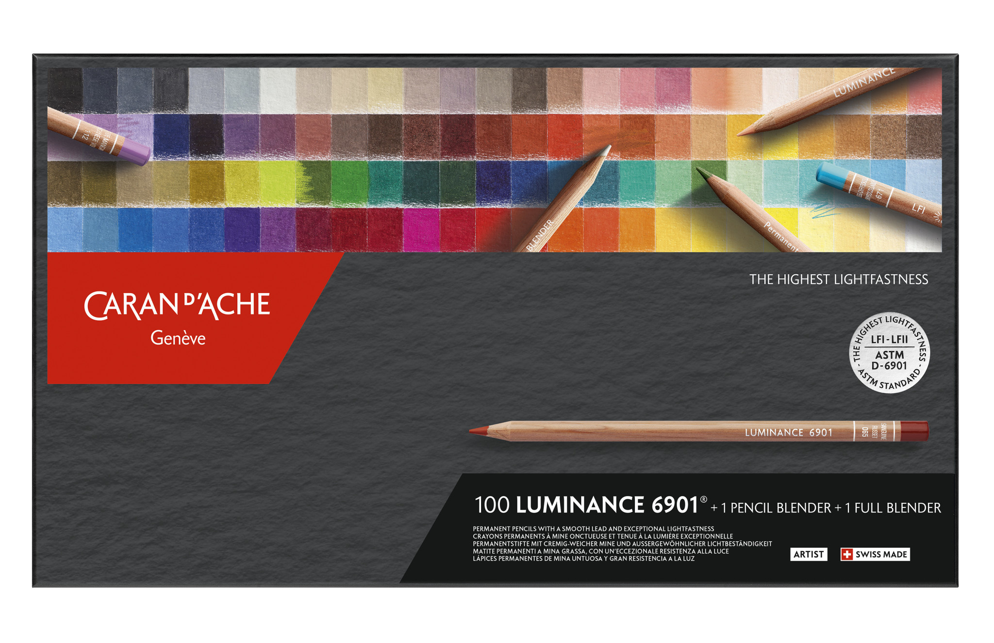 Luminance Boîte carton à 100 couleurs + 1 Pencil blender + Full blender