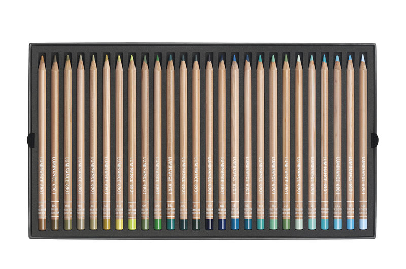 CARAN D'ACHE Luminance 6901® Boîte carton de 100 crayons de couleurs +1 full blender+1 crayon blender