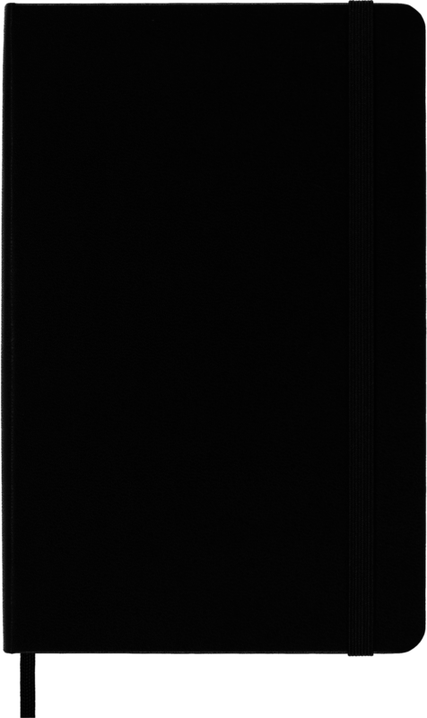 MOLESKINE Classic Medium Size Notebook, White Pages, Black, Hard Cover