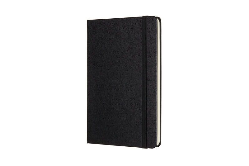 MOLESKINE Classic Medium Size Notebook, White Pages, Black, Hard Cover