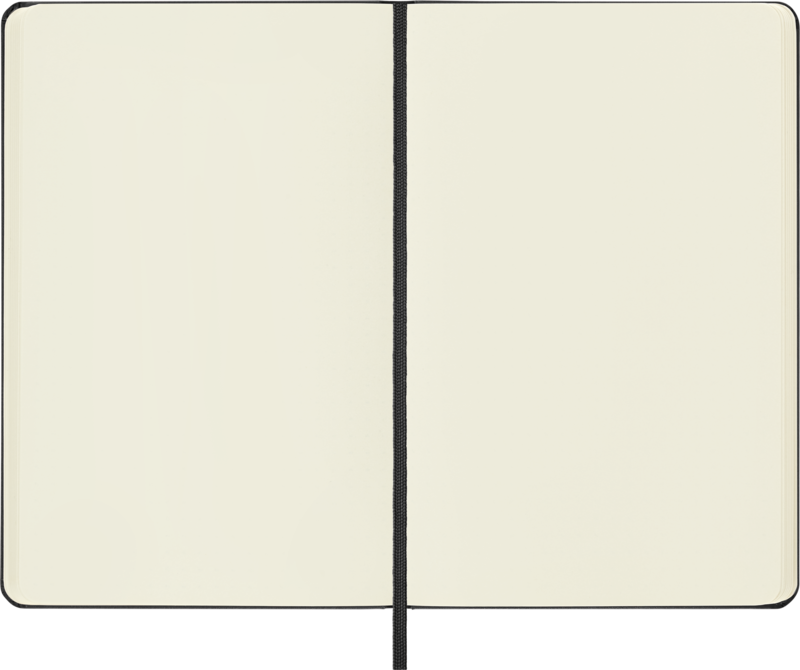 MOLESKINE Carnet rigide Classic Medium Noir pages blanches 11,5 x17,5cm