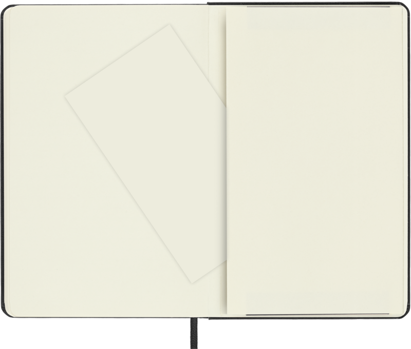 MOLESKINE Classic Medium Size Notebook, White Pages, Black, Hard Cover